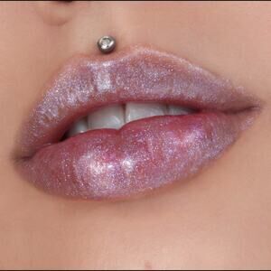JEFFREE STAR The Gloss‎ SEQUIN GLASS Sheer Brown w/Purple Shift Metallic